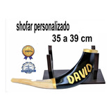 Shofar De Carneiro De Tocar Personalizado + Suporte 