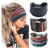 Earent Diademas Bohemias Africanas De Yoga Con Nudo Ancho, B