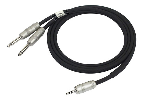 Kirlin Cable Y-362pr-06 6 Pies 3.5mm Stereo Plug A Dual 1/4 