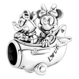 Charm Pandora Avión Mickey Minnie Mouse Disney Plata Ale 925