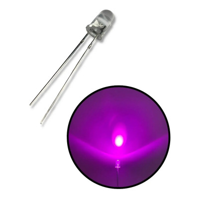 Diodo Led Ultrabrillante 5mm Color Rosa Bolsa 100 Piezas | Meses sin interés