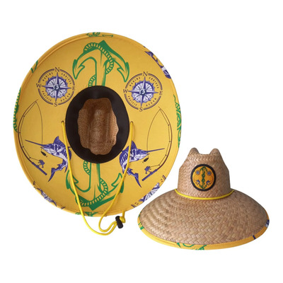 Sombrero Pescador Lifeguard Hat Pez Vela Amarillo Unitalla M/l