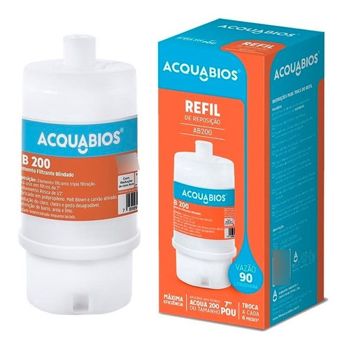 Refil P/ Filtro 3m Aqualar Ap200 Fit 200 Aquaplus 200 Ab200