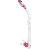 Snorkel Buceo Cressi Supernova Dry Apnea Clear / Rosa