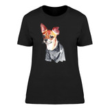 Perro Chihuahua Con Negro Camiseta De Mujer
