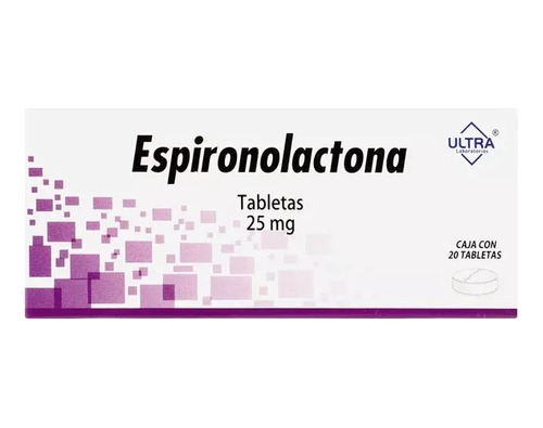 Espironolactona 25mg C/20 Tabletas Ultra