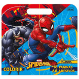 Folhas Para Colorir Maleta Spider Man C/ Adesivos - Tilibra