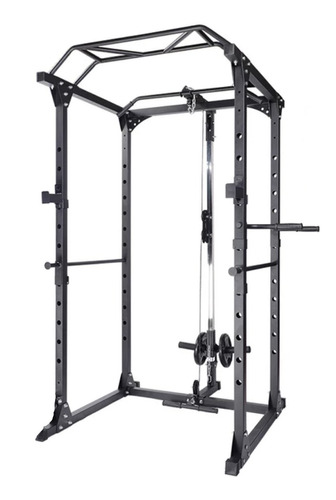 Power Rack Premium Con Polea Gym Crossfit Multifuncional Rvt