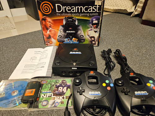 Sega Dreamcast Sega Sports Preto Americano 