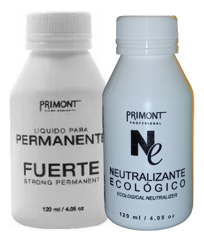 Liquido Permanente Fuerte 120ml+ Neutralizante 120ml Primont