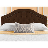 Muebles Cabecera Suede Chocolate Thomas Queen Size Cama