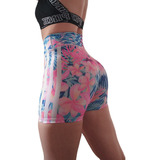 Short Calza Corta Fanáticas Cintura Alta Fitness Gym Crossfi