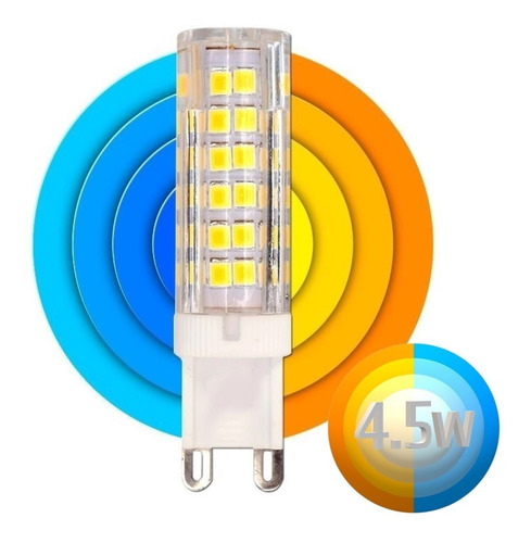 Lampara Led Bipin 4.5w G9 220v Foco Iluminacion Equivale 45w