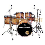 Bateria Nagano Concert Full Lacquer - Batera Acústica Cor Gold Burst