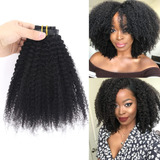 Zigzag Hair Extensiones De Cabello Humano Rizado Afro Sin Co