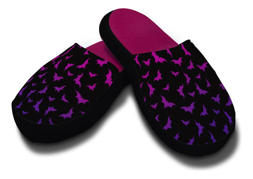 Pantuflas Pixoes Goticas Murcielagos Rosas + Regalos