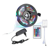 Cinta Luz Tira Led 5mt Rgb Control Luces / Tomastore