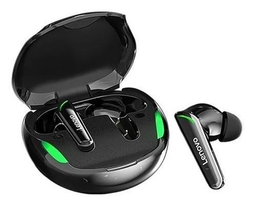 Auriculares Inalámbricos Para Juegos Lenovo Xt92, Luz Verde, Negra