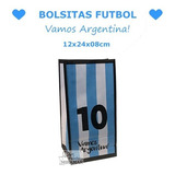 25 Bolsas Mundial Futbol Argentina Bolsitas Papel Cumple 