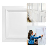 Kit 10 Painel 3d Boiserie Revestimento 50cm X 50cm Branco