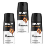 Desodorante Axe Fragancia Dark Temptation 150ml Pack 3 Unds