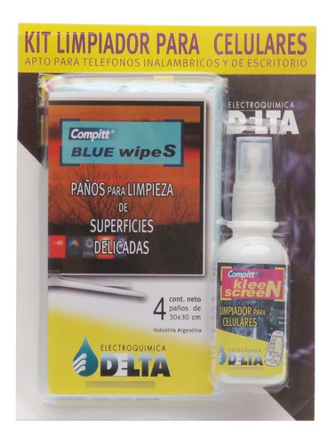 Kit Compitt Kleen Screen Delta Limpieza Pantallas 60cc + 4