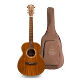 Guitarra Acústica Bamboo Ga-38-koa Con Funda Cuerpo De Koa