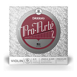 D Addario J5604 4 4m Pro-arte Nylon Violín G Cuerda, Media