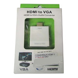 Conversor Adaptador Ps4 Xbox Hdmi Para Vga Monitor + Áudio