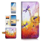 Funda Cartera Para Samsung Galaxy S10 Morado Dragonfly