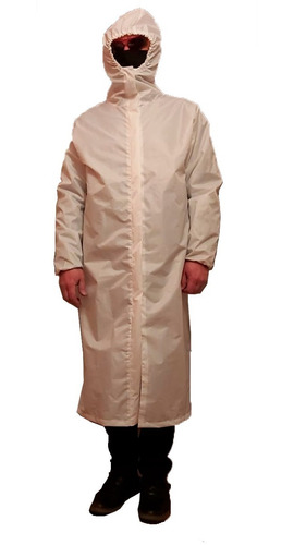 Piloto Traje Lluvia Impermeable Lavable Cosido Con Capucha