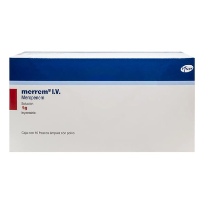 Merrem I.v. Solución 1 G, 10 Frascos Ámpula