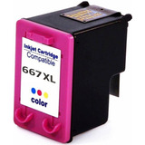 Cartucho 667 Xl Color Alternativo Deskjet 1275 2775 2375