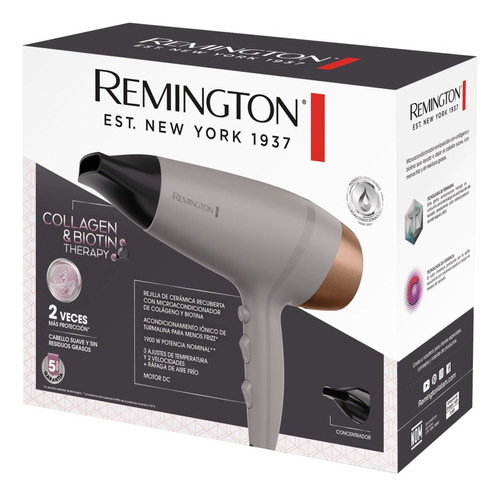 Secador De Pelo Remington Collagen And Biotin Therapy D26a