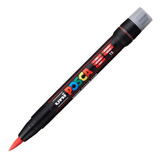 Caneta Posca Uni Ball Pcf-350 Brush Pen Vermelho