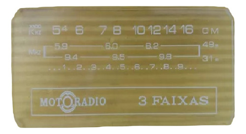 Escala Vidro Radio Motoradio De Carro Original 3fx