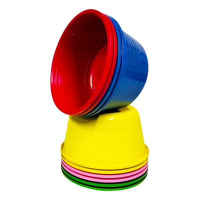 Venta Por Mayoreo Bandeja / Jicara De Plastico 50 Piezas
