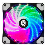 Cooler Fan Led Rgb Gamer Hayom Fc1302 120mm Silencioso Led Colorido