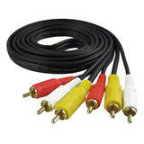 Cable Rca 3 X 3 Machos - Largo 1.5 Mts -  Lianda