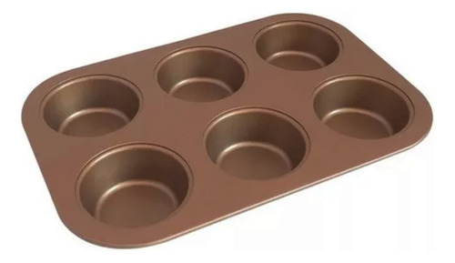 Molde Muffins Cupcakes Hudson X6 Cerámica Antiadherente