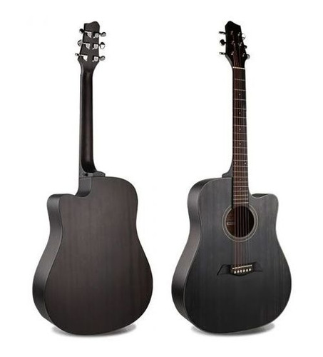 Guitarra Electroacústica Msm02 Vintage Satin Black, Mercury