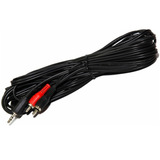 Cable Audio 10 Mts Mini Plug 3.5mm A 2 Rca Compu Led 1° Htec
