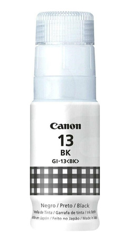 Tinta Original Canon Gi-13 Bk/c/m/y/gy/r Pixma G510 G610 C/u