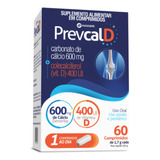 Prevcal D 600mg+400ui - Cálcio + Vit D3 - 60 Cpr = Oscal D Sabor Sem Sabor