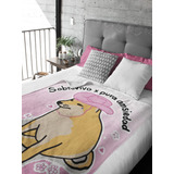 Cobija Frazada Matrimonial Perrito Cheems 160x210cm