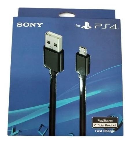 Cable Micro Usb Joystick Dualshock 4 Sony Carga Rápida