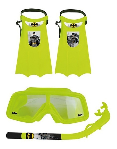 Set Kit De Buceo Batman Antiparras Pata De Rana Snorkle 4187