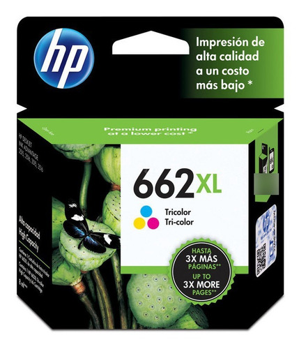 Cartucho Hp 662 Xl Color 2545 2546 2645 2646 3515