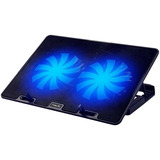 Base Cooler Porta Notebook Y Netbook Hasta 17 Luz 2 Cooler