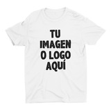 Polera Para Estampar Tu Diseño Logo - Blanca Sublimada